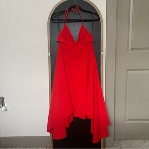 Halston Heritage red dress